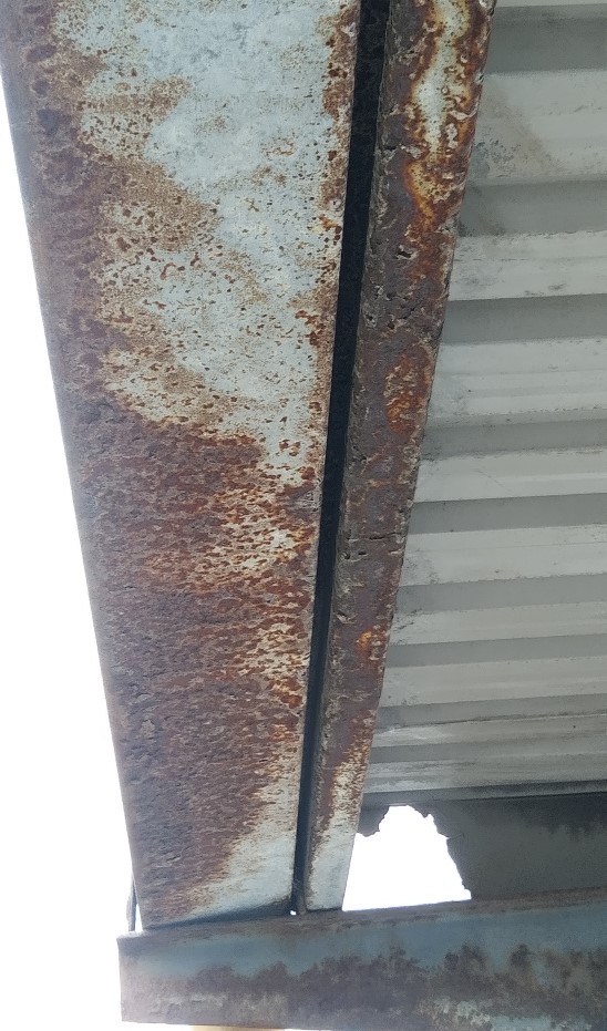 Roof project before work